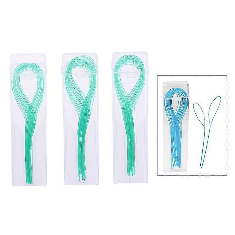 105 Pcs Dental Floss Threaders Simple Loop + Case For Braces Bridges Implants Shytmv