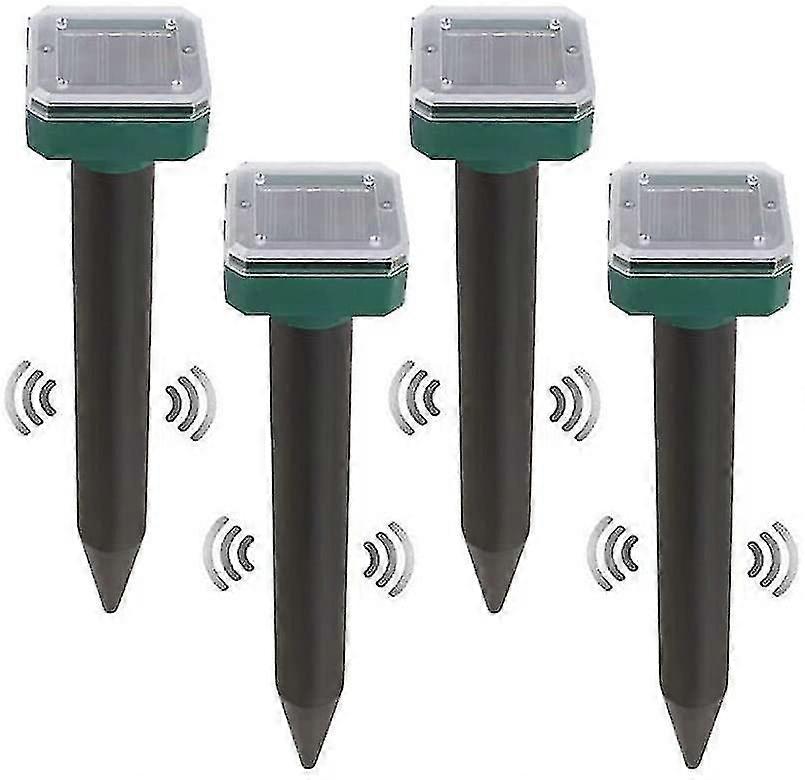 4 قطع الشمسية ثعبان طارد للهواء الطلق ، ثعبان مبيد بالموجات فوق الصوتية الشمسية ، ثعبان بعيدا طارد للهواء الطلق