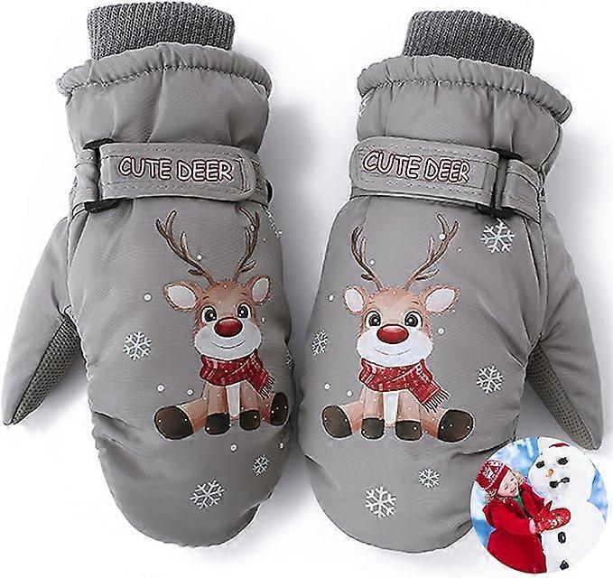 قفازات تزلج للأطفال ، قفازات تزلج للأطفال ، قفازات مقاومة للماء ، قفازات تزلج شتوية دافئة ، قفازات دافئة للفتيات والفتيان مقاس M (5 ~ 10 سنوات)