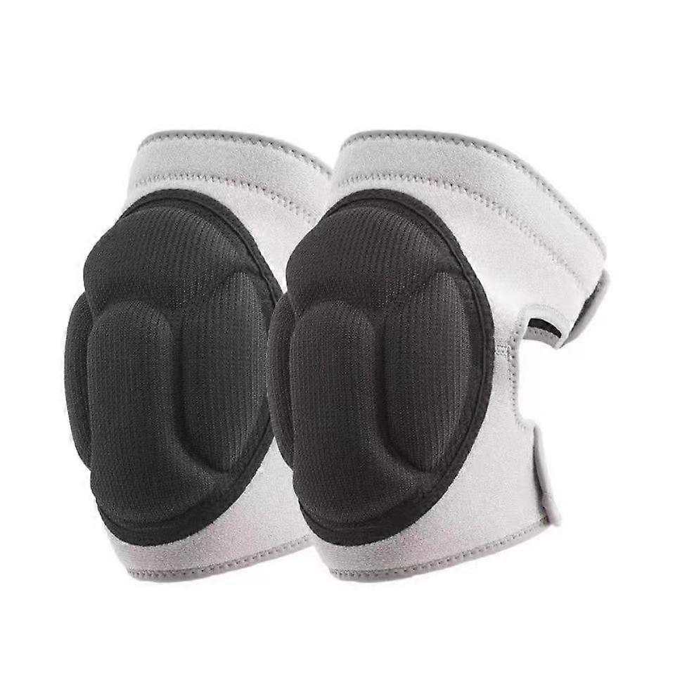 Black 2pcs(L) Protective Knee Pads, Thick Non-slip Sponge, Collision Avoidance Knee Sleeves