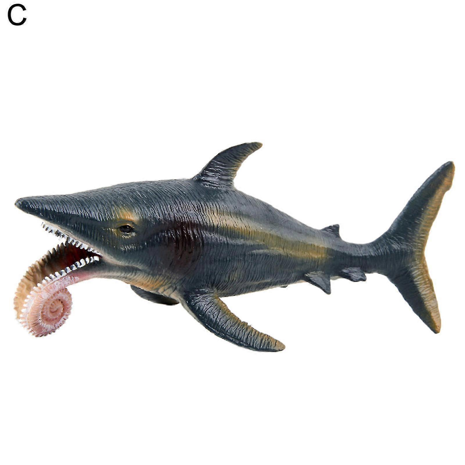 Large Megalodon Shark Toy Practical Ability Rust-proof Best Collection Realistic Sea Animal White Shark Figurine For Decor