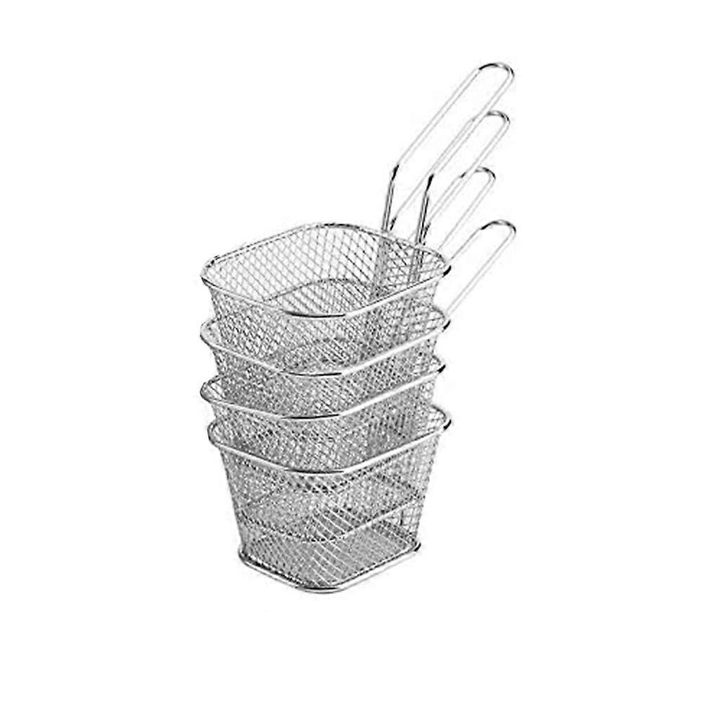 Mini paniers à frites, filet de panier à frites en fil de maille, paniers de présentation des aliments, support à frites pour cuisine C