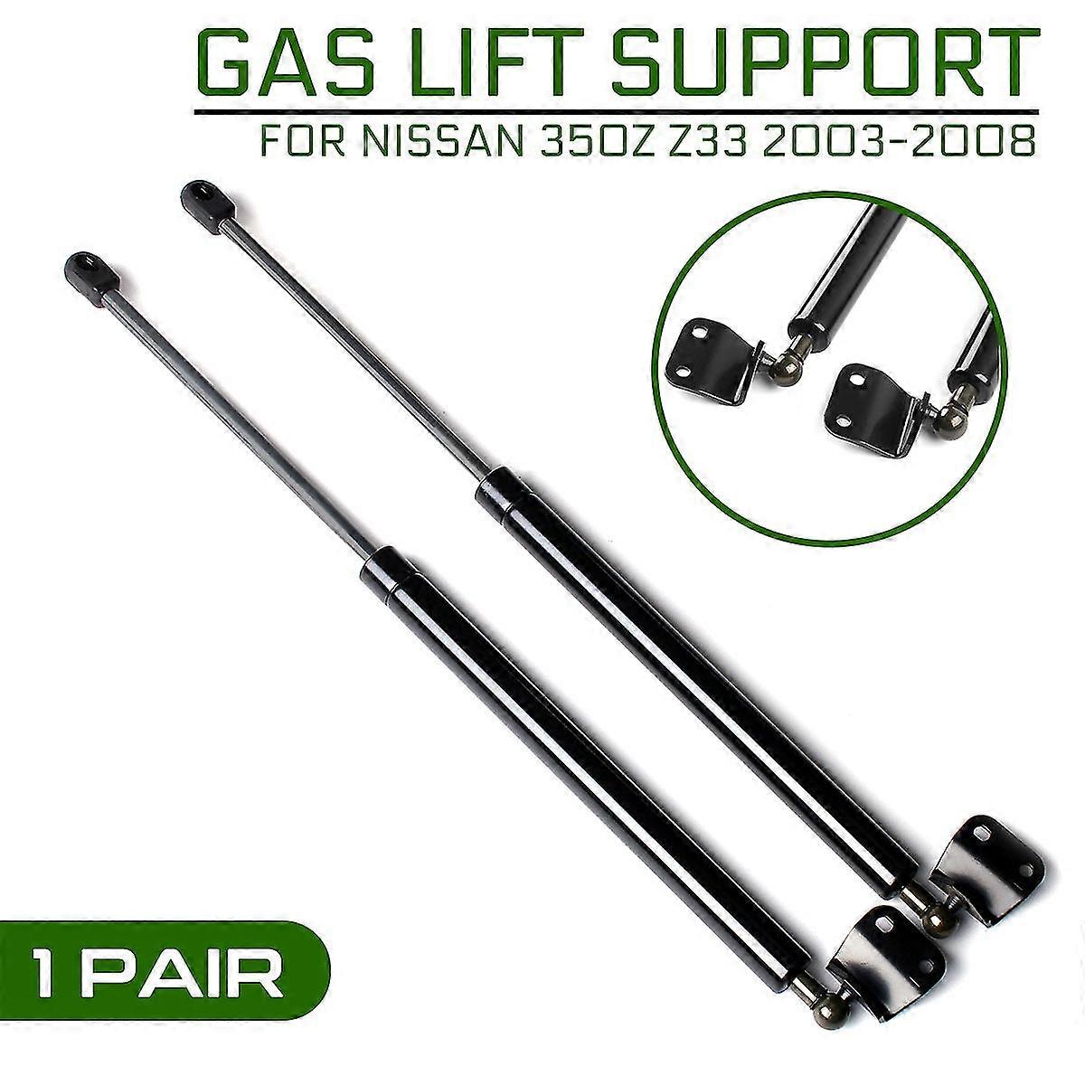 2 Χ για τη Nissan 350z Z33 2003-2008 στήριγμα κορμών φραγμών αερίου αντηρίδων αντηρίδων αυτοκινήτων φραγμών αντηρίδων πίσω πορτών αποσκευών με