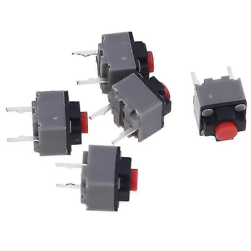 5pcs Micro Switch 6*6*7.3 Mm Square Silent Switch Button Mouse Dip Microswitch Tact Switch