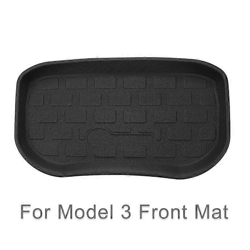 Custom-designed For Tesla Model 3 Model Y 2021 All-weather 3D Cargo Liner Rear Trunk Mat XPE Trunk Mats Front Reaer Box Liners