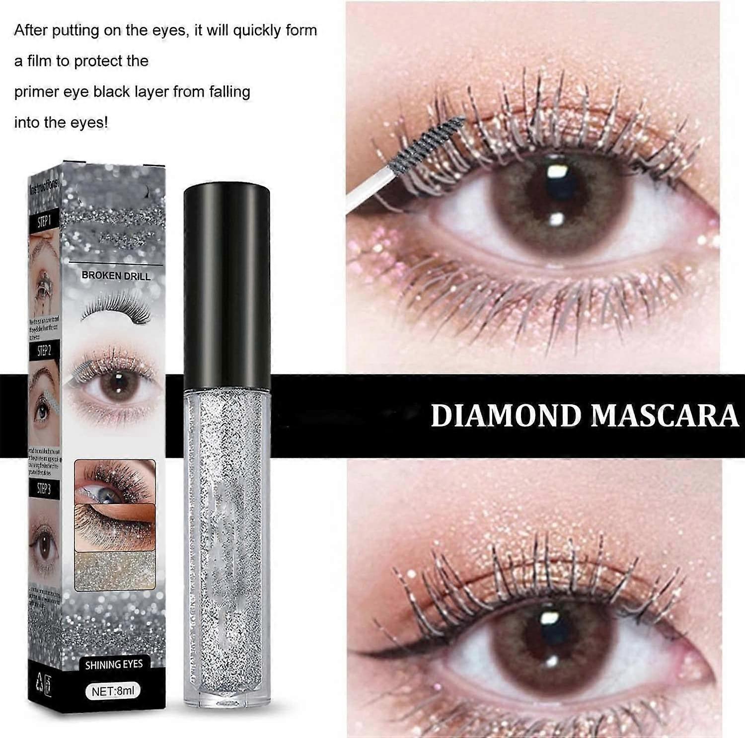 Wimperntusche Wasserfest & Lang Anhaltend – 4D Seidenfaser-Mascara Für Volumen, Länge & Glanz