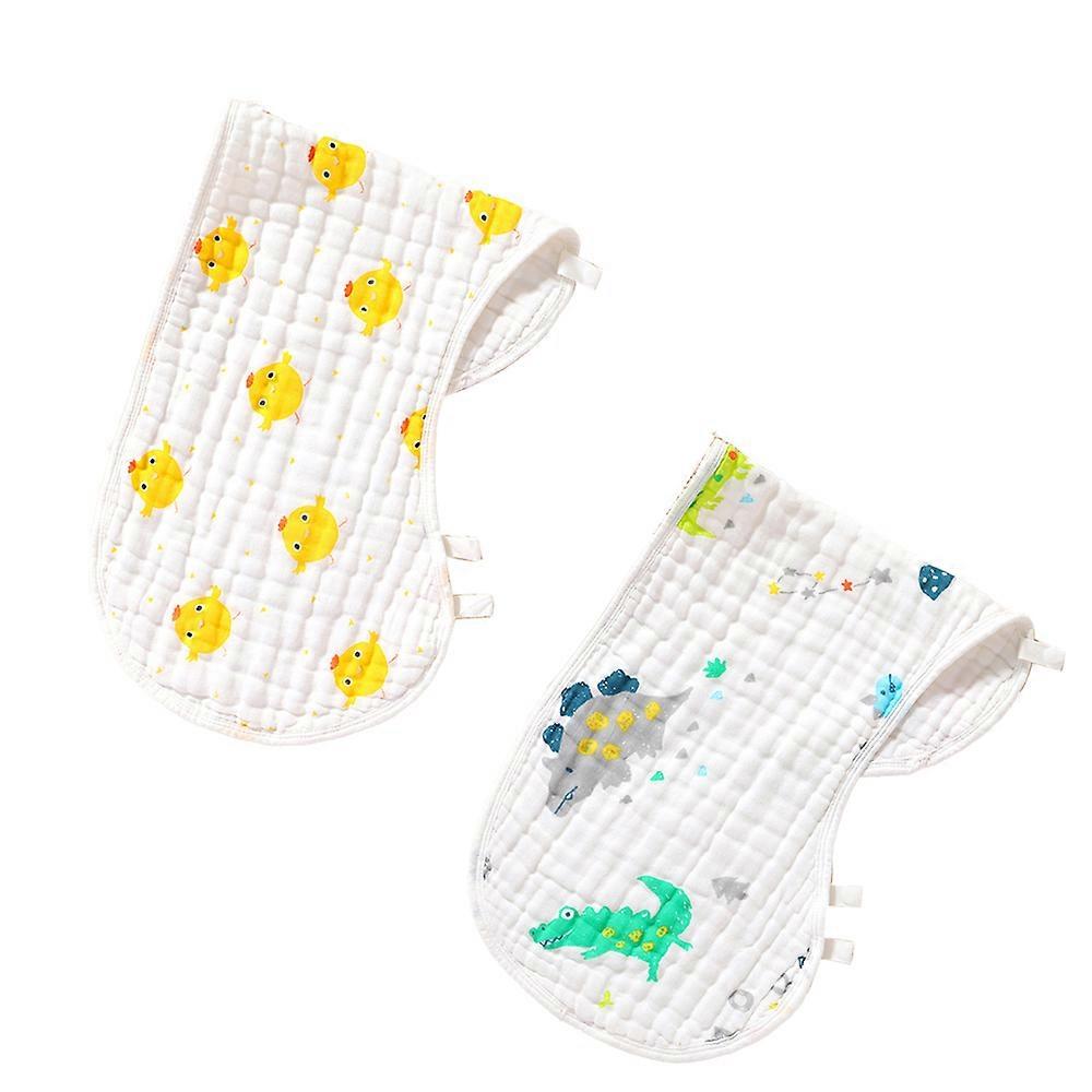 6-layer burp towel, shoulder pads to prevent spit up, baby cotton gauze saliva bib