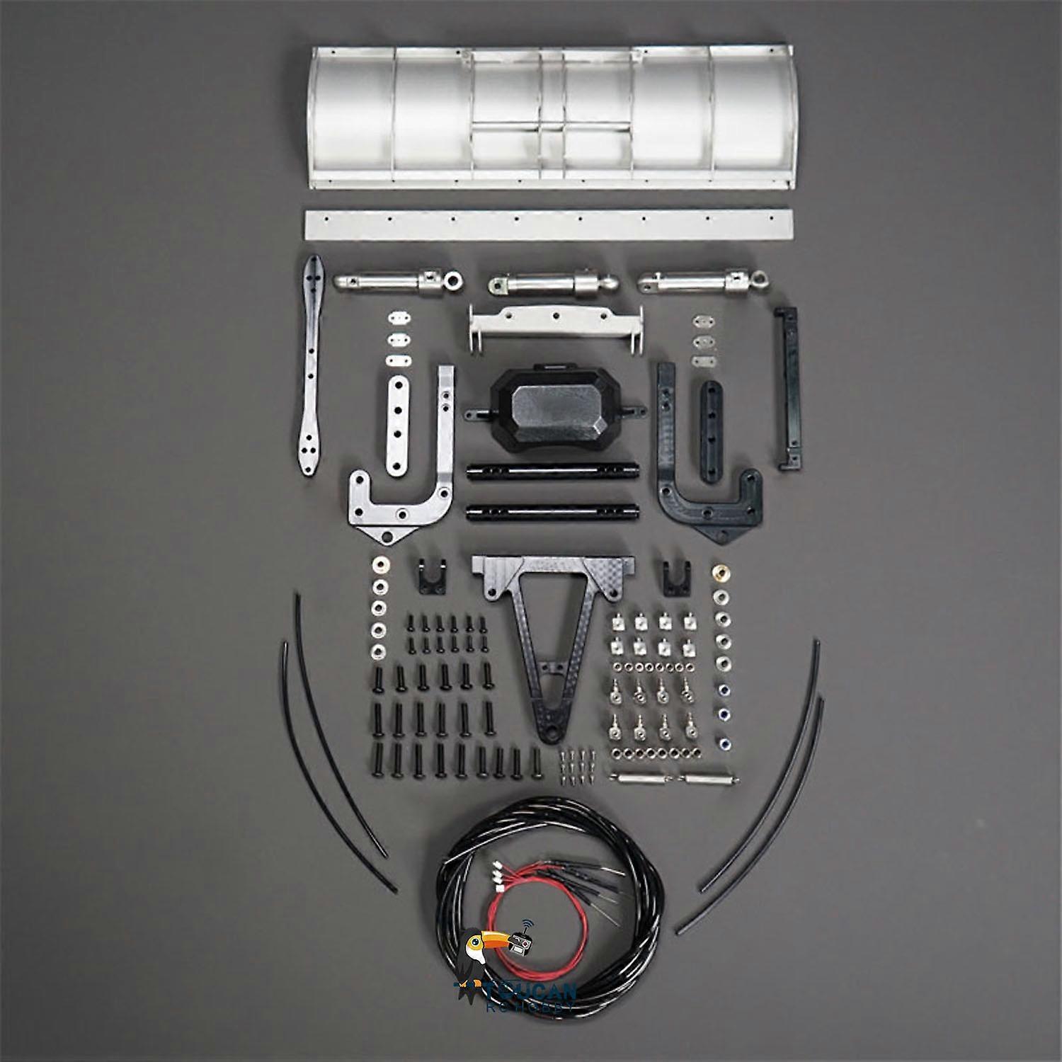 Päivitetyt osametalliset hydrauliset lumiterät RC-kippiautoon Kauko-ohjattava DIY-kippiauto malli TH22608-SMT1