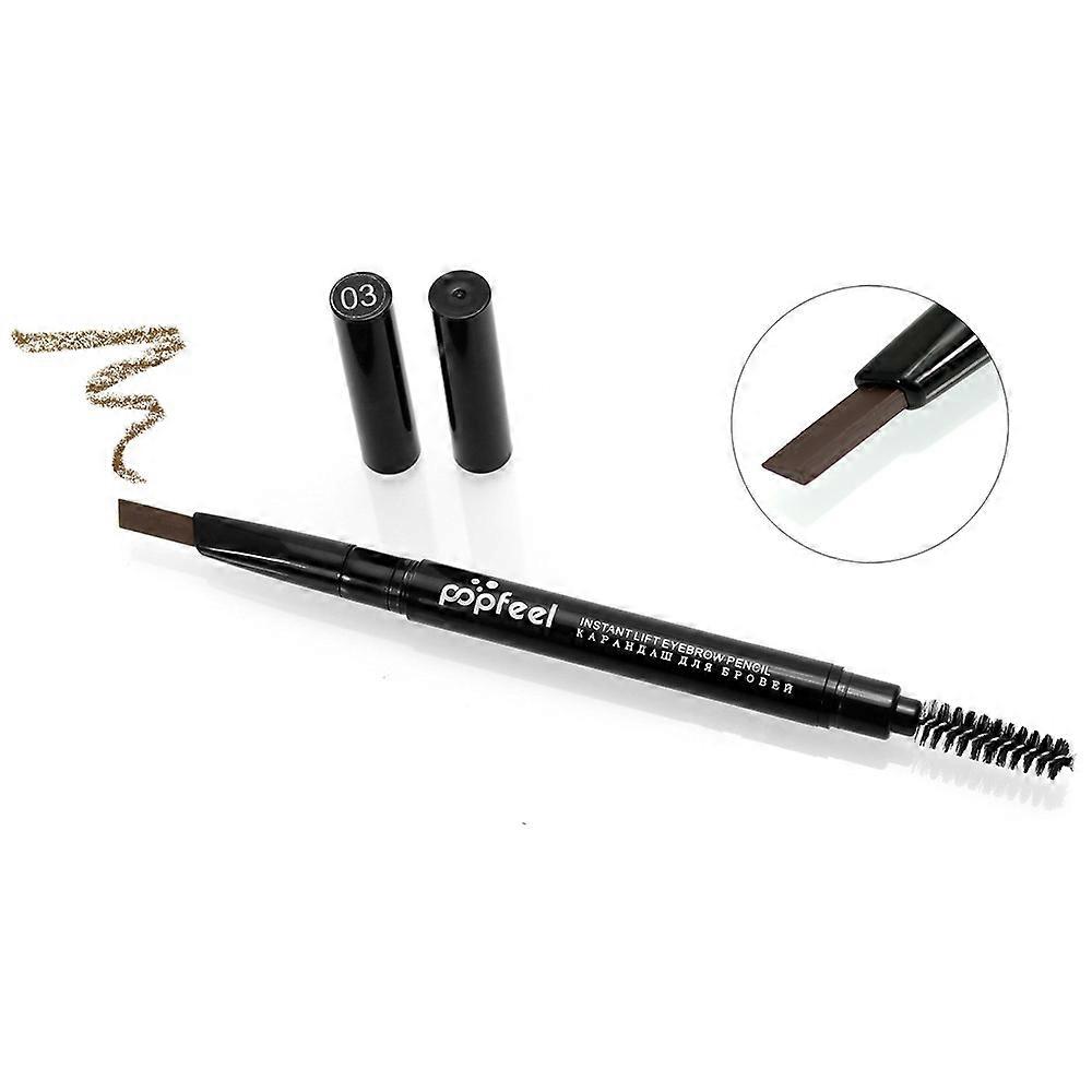 Liquid Eyeliner Cosmetics Makeup Double Automatic Rotation Eyebrow Eyeliner Pencil Tool C