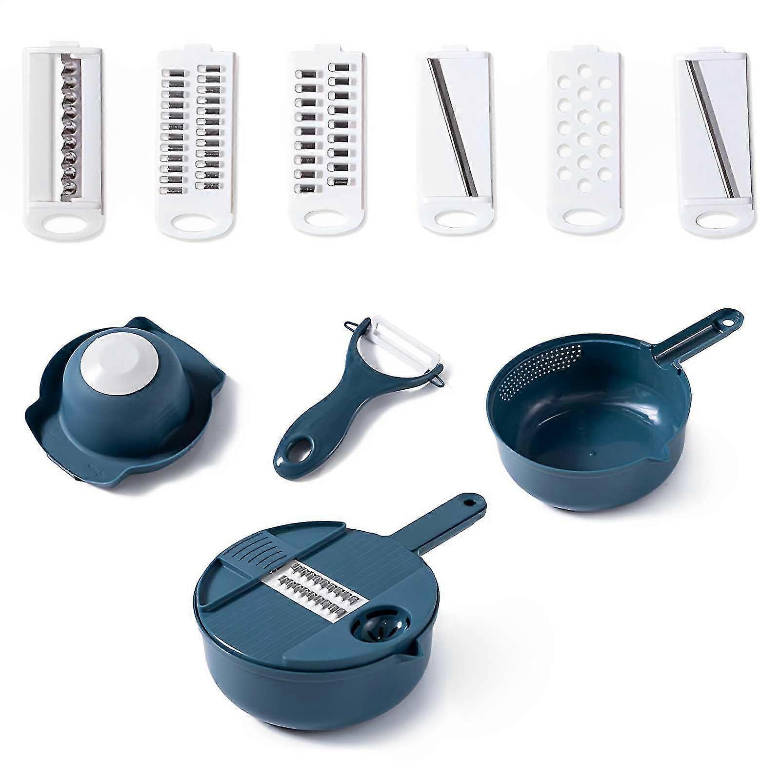 Potato Veggie Cutter Food Chopper Bpa Free Multipurpose With Container For Chopping Dicing Slicing