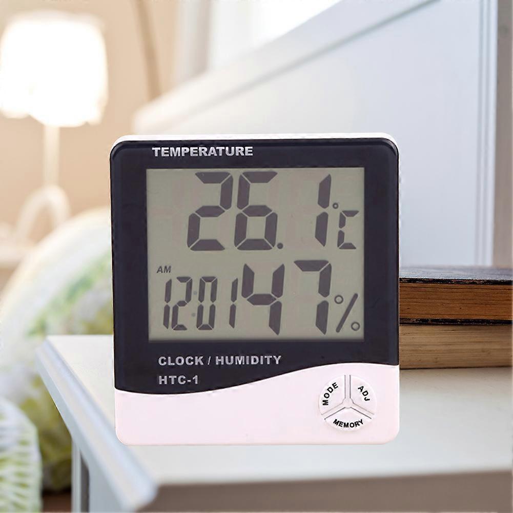 Electronic LCD Humidometer Temperature Gauge Home Desktop Hygrometer Thermometer Moisture Meter Paper Humidity Tester
