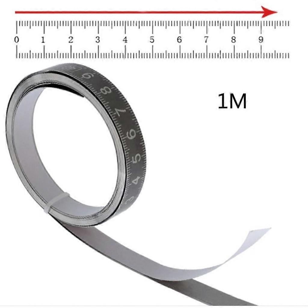 Sticky Scale Sticking Tape With Glue Metal Sticky Ruler Forward Reverse Middle Self-adhesive Ruler Household Accessories