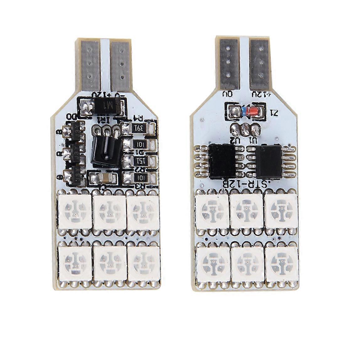 2 PCS Colorful Remote Control Car LED Reading Light