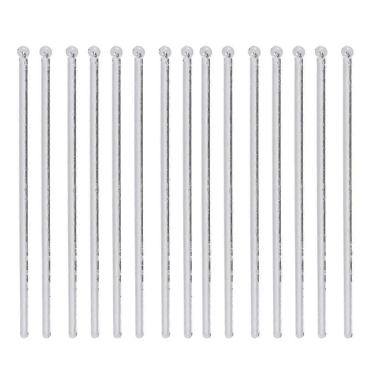 100pcs Transparent Cocktail Drink Bar Muddler Tige Remuer Mélange Louche Agitateur Swizzle Stick