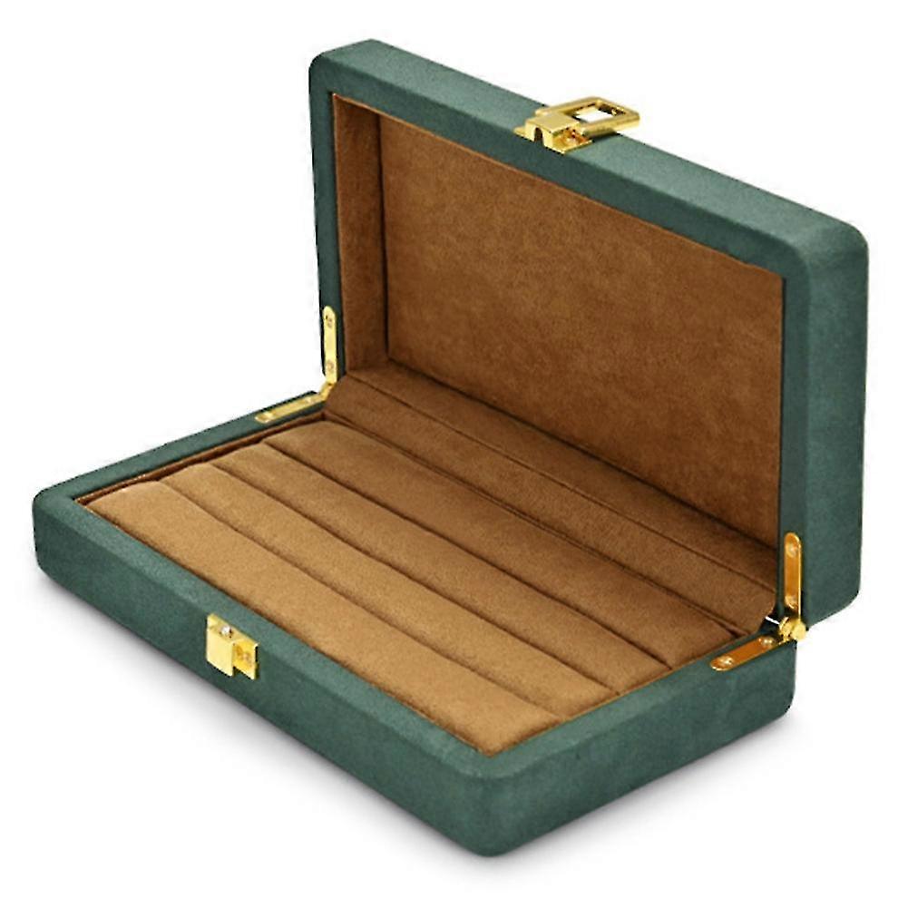 Green Multi-Function Velvet Ring Display Box For Pendant Bracelet,A