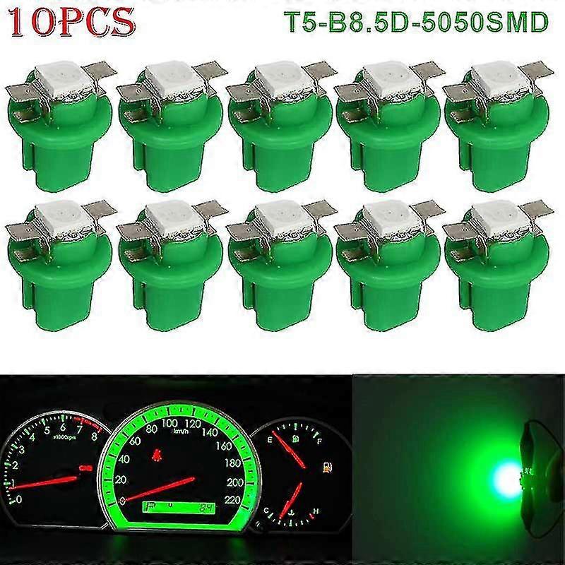 Coalwop 10 Stück 12V 2W T5 B8.5D Glühbirne Armaturenbrett – Light