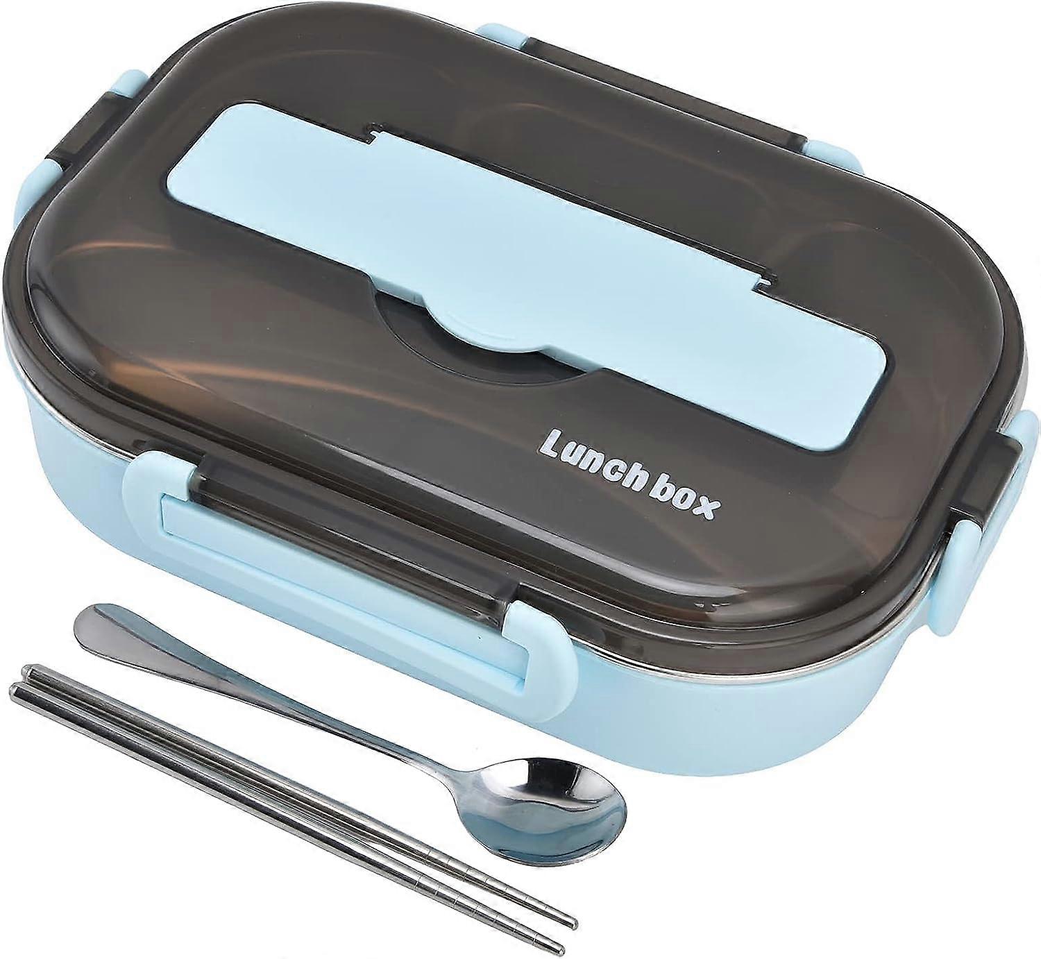 Lunch Box,Keep Warm Function Lunch Containers Plastic Lightweight Portable Insulated Lunch BoxBlue