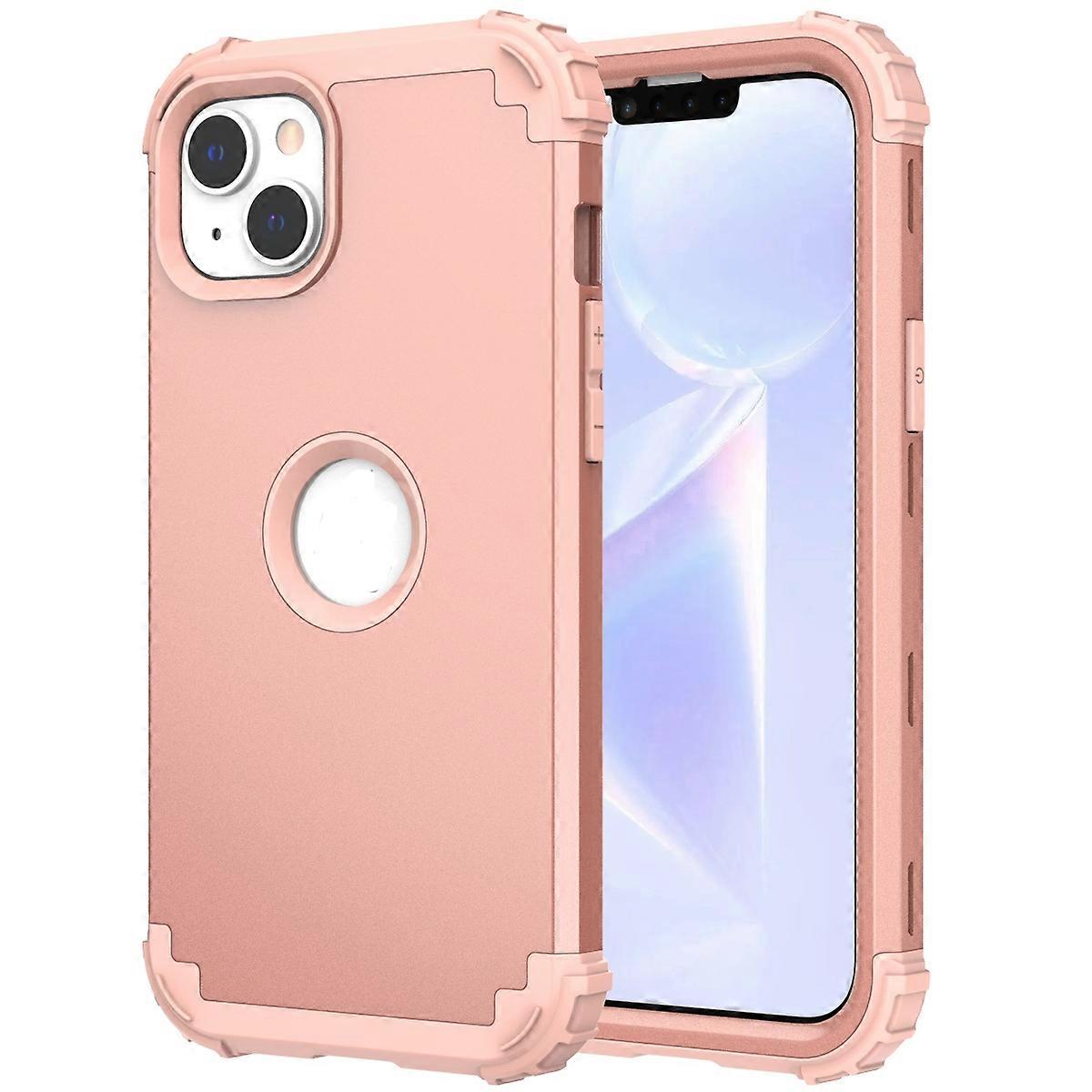 Silicone Hybrid PC Phone Case For iPhone 15