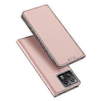 Funda de cartera de cuero de lujo compatible Xiaomi 13 Pro / Xiaomi 13 con ranuras para soporte de tarjetas a prueba de golpes