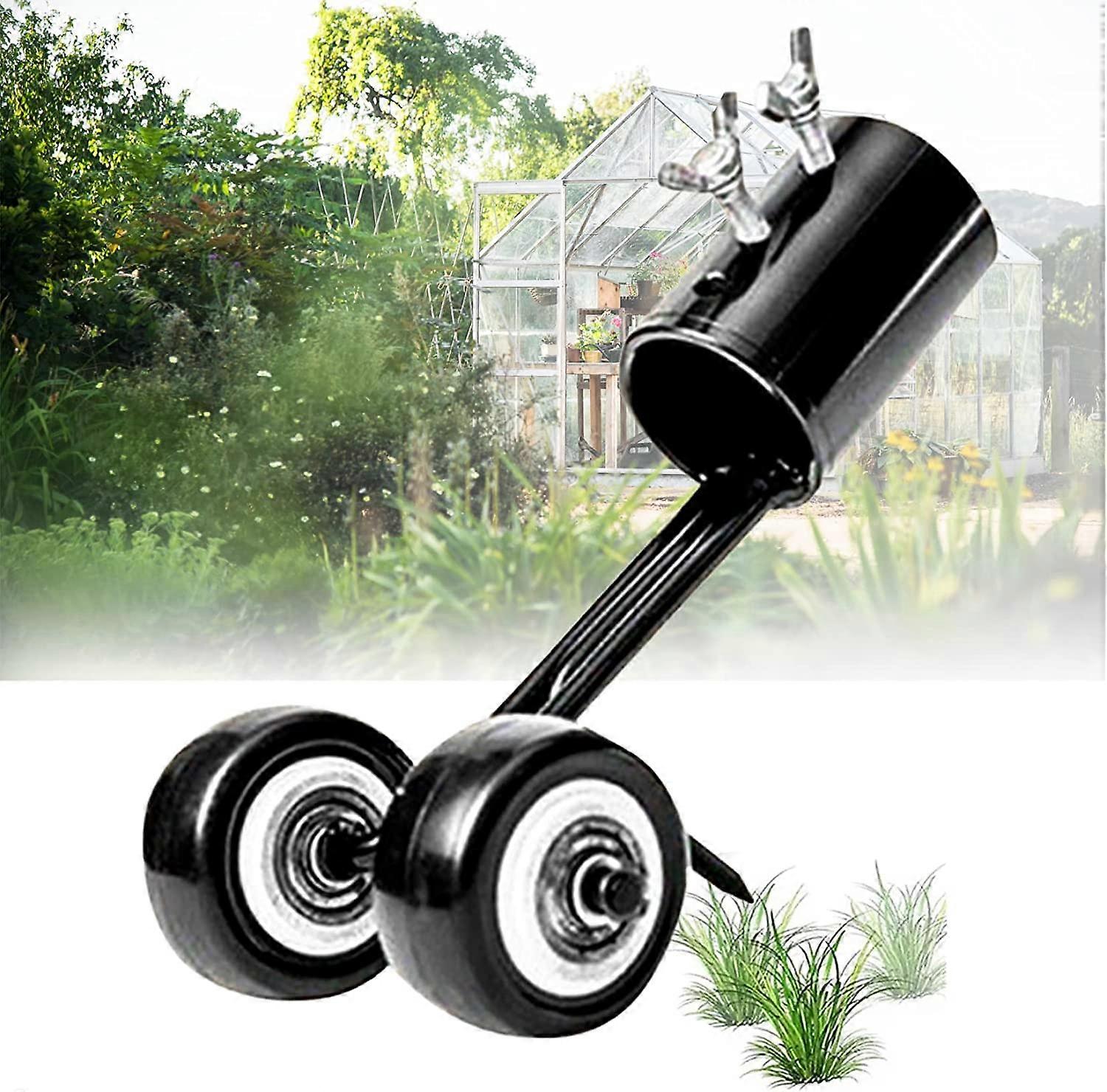 1pc Garden Hand Weeder Dandelion Remover Tool, Aluminum Manual Weed Puller with Non Slip Handle Labor-Saving Weeding Tools (D-V2)