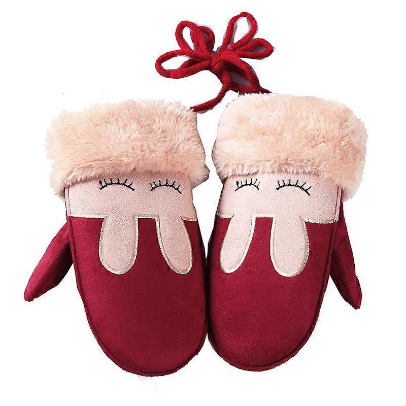 Children's Gloves Winter Pack Finger Cartoon Warm Gloves