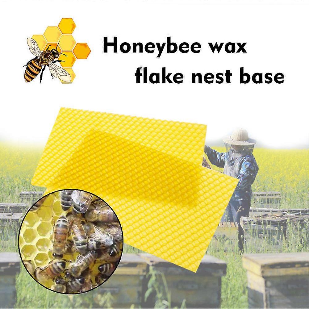 10pcs Bee Wax Foundation Bee Hive Wax Frames Base Sheets Bee Comb Honey Frame Beeswax Sheets Beekeeper Equipment