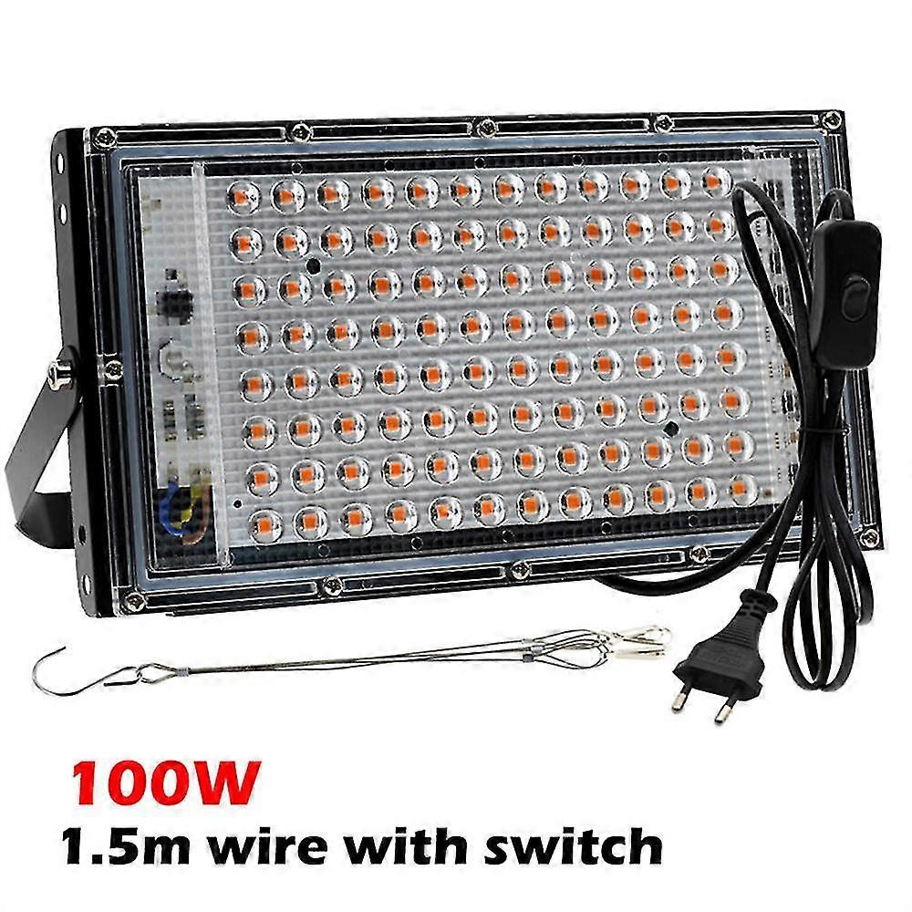 תקנת האיחוד האירופי Kartokner לגדל אור עבור צמחים בתוך הבית,100W צמח ספקטרום מלא לגדל אור