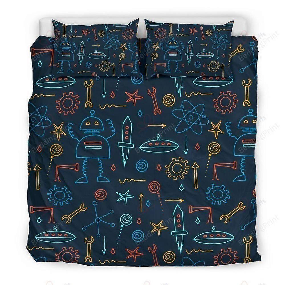 v3677 Bed Sheets Robot Cyborg  Duvet Cover Set  Soft  Bedspread Bedding Bed Sheets IU3677