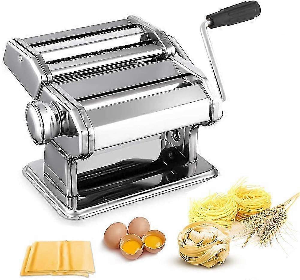 Pasta Machine, 150 Roller Manual Pasta Makers with 7 Adjustable Thickness