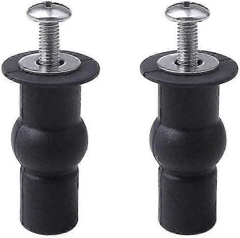 2 pièces Fixations de siège de toilette Charnières Charnières aveugles Trou de fixation Vis en caoutchouc extensibles Convient à toutes les toilettes (14mm)
