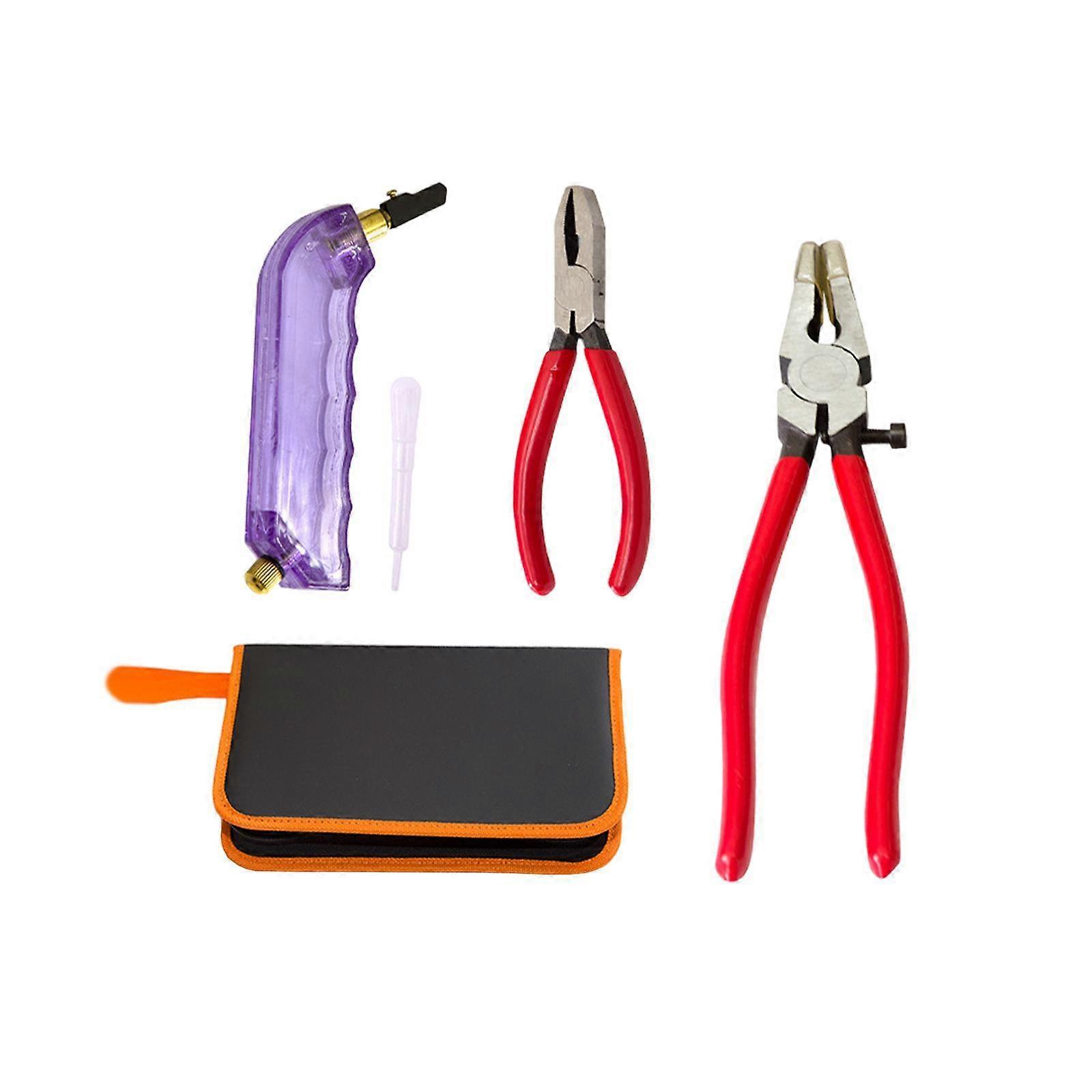 Glass Cutter Tool Kit Stable Glass Breaking Pliers for Mirror Tiles Breaking