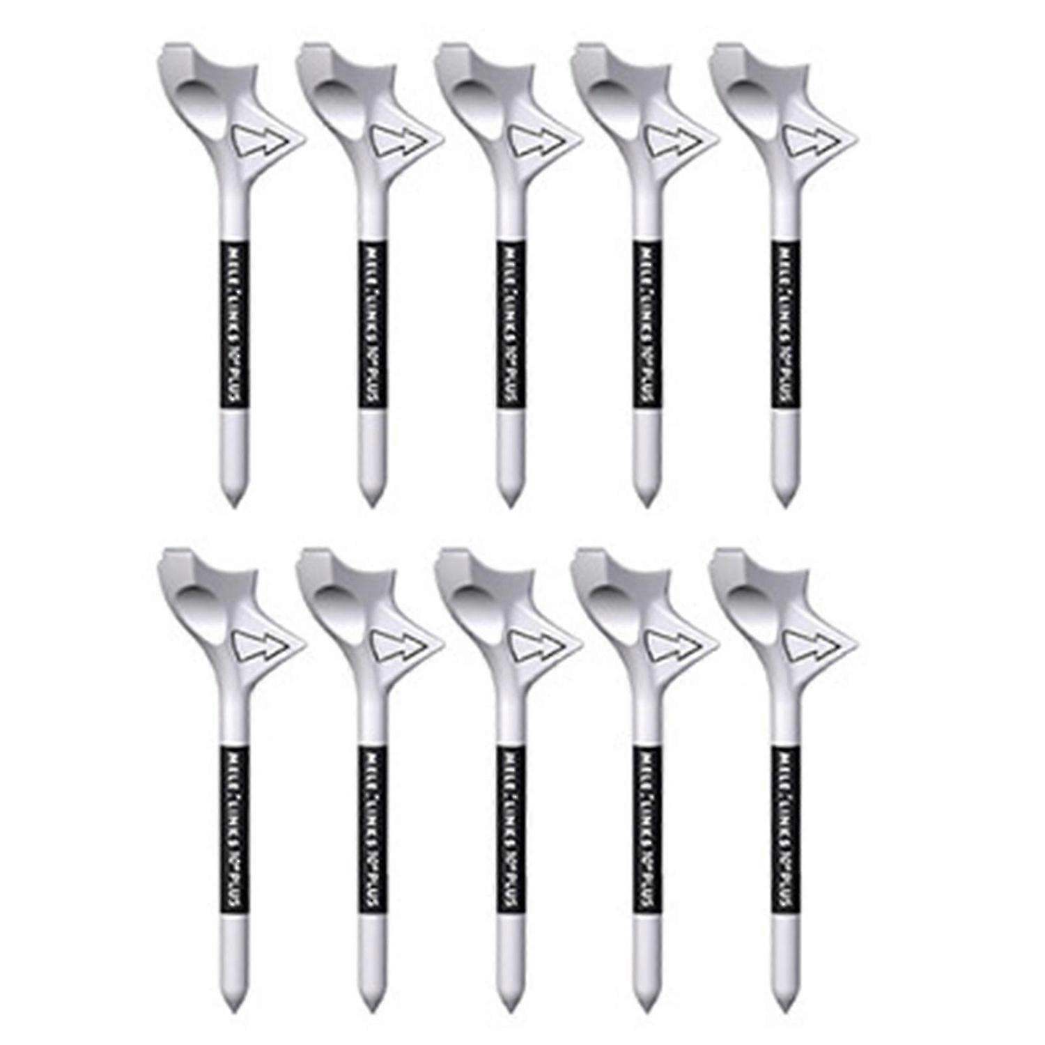Sijiali 10pcs Golf Tees Wear Resistant Portable Oblique Insertion Decrease Friction Professional Inc