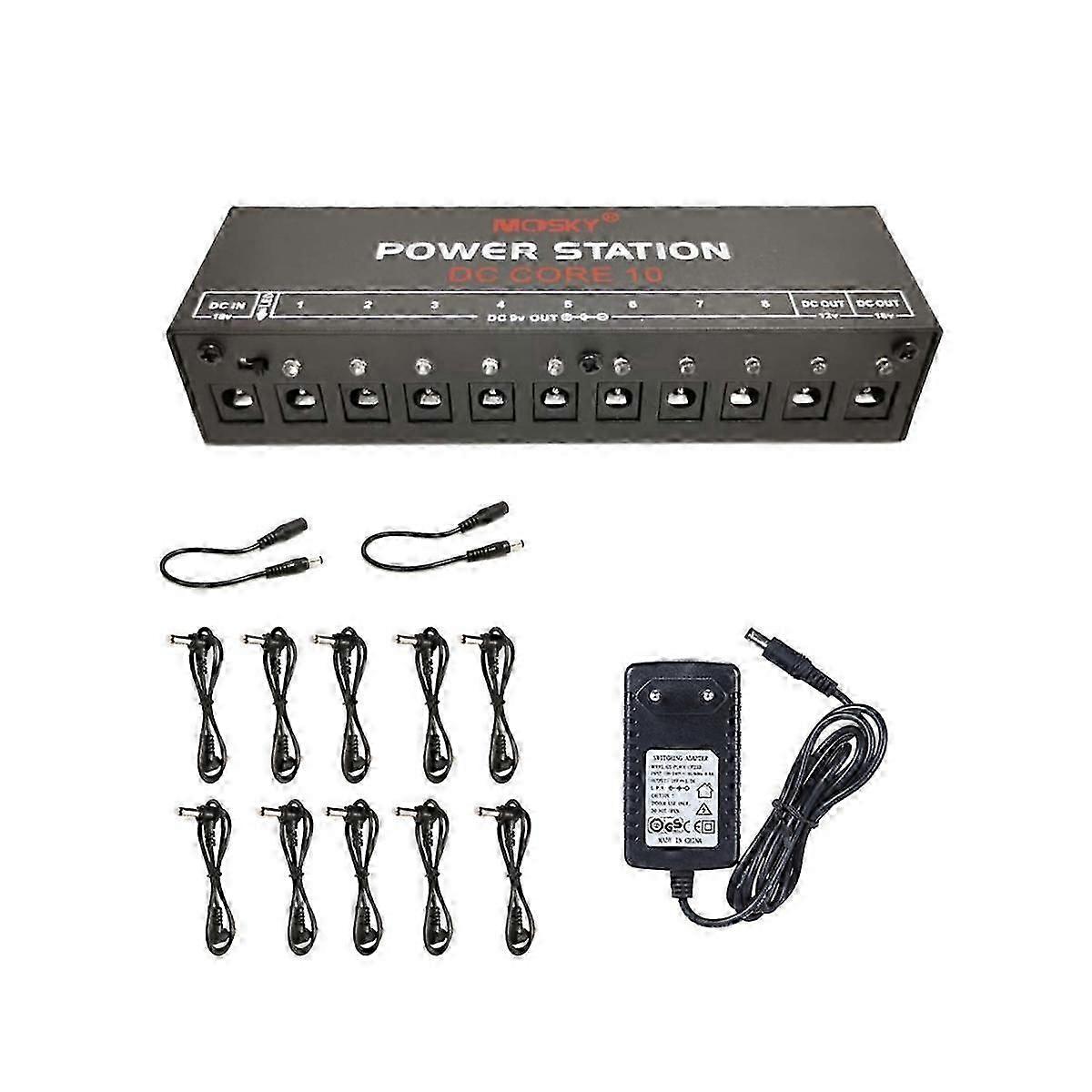 Mini Guitar Effect Power Supply 10 Isolated Output For 9v 18v Effect Pedal Over Current Protection