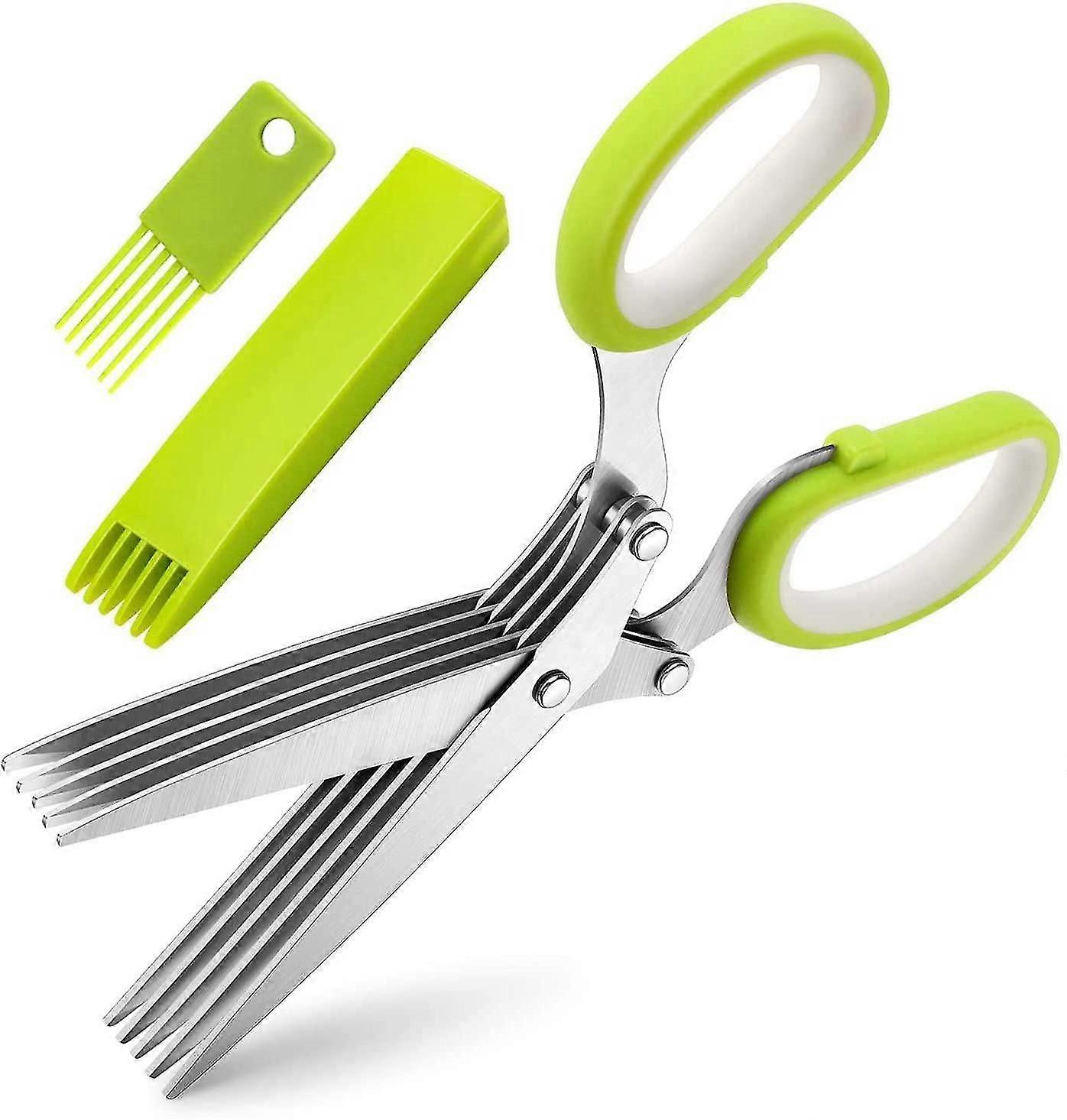 5 Blade Scissors Kitchen Multipurpose Cutting Shear Shredding Shears
