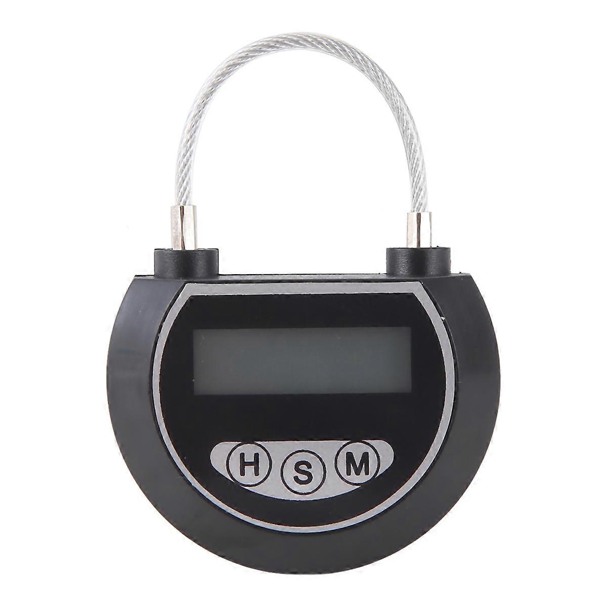 Electronic Time Lock Timer Lock Container Multi Function Time Lock Bin for Toys Black
