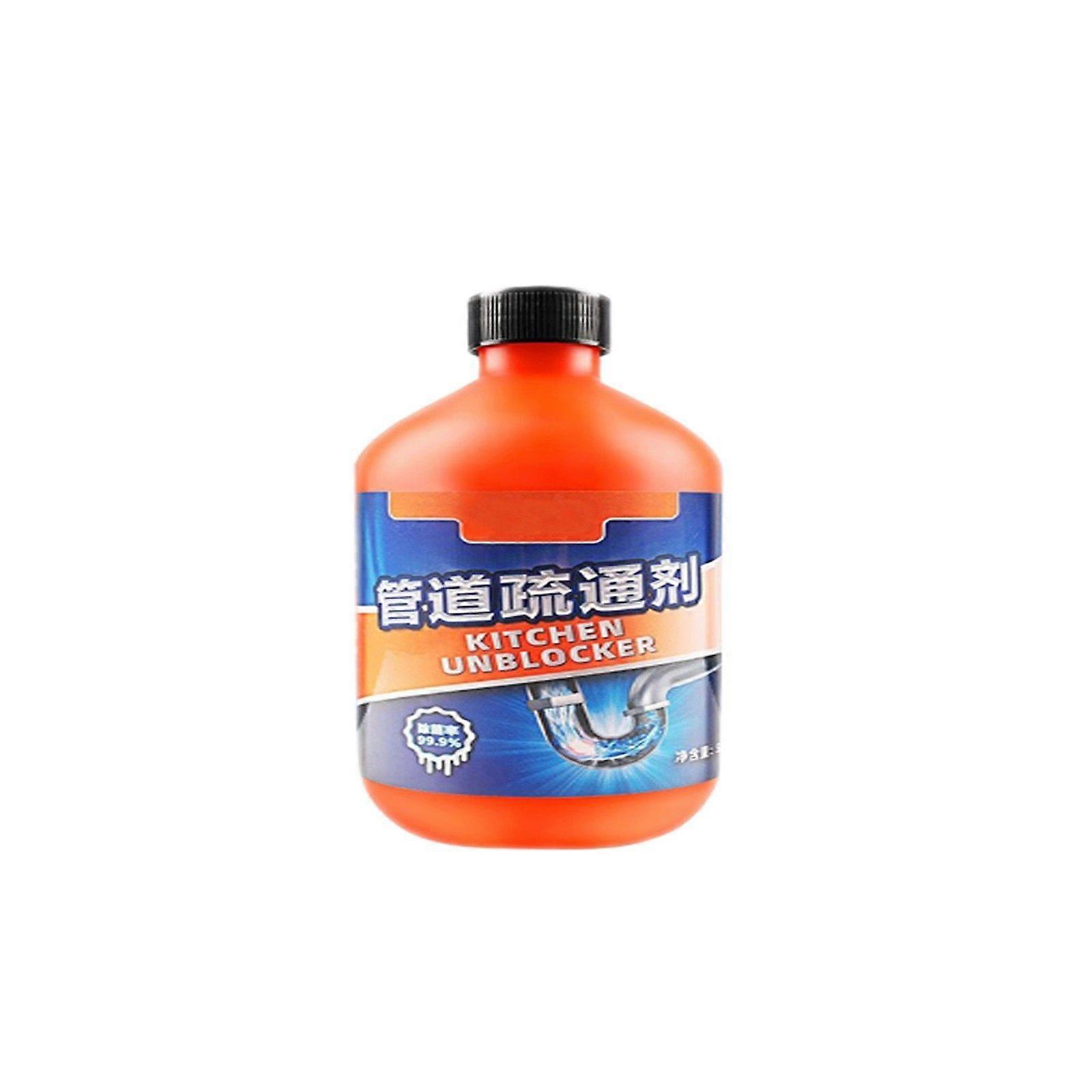 300ml,500ml Dredging Agent Kitchen Unblocker Powerful Pipe Dredge Agent Foaming Lemon Cleaner Pipe Unclogging Dissolving Agent For Kitchen Toilet Sink