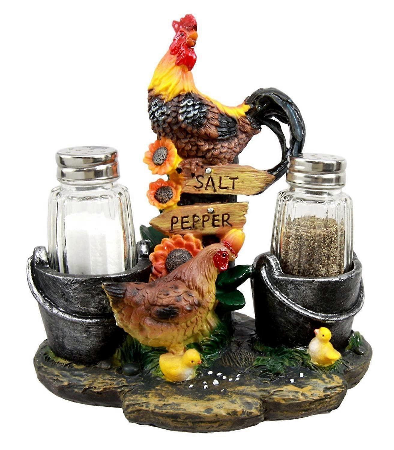 Rooster Salt & Pepper Shaker Set 2-Piece Home And Kitchen Decor