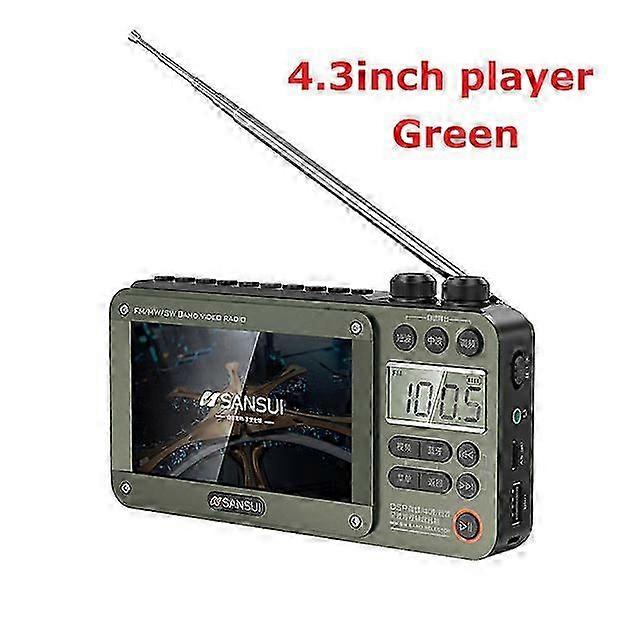 Portable FM/MW/SW Radio 7.0inch IPS Display Best Reception Radios Bluetooth Speaker Support Video E-booK Music Dual TF Card Play