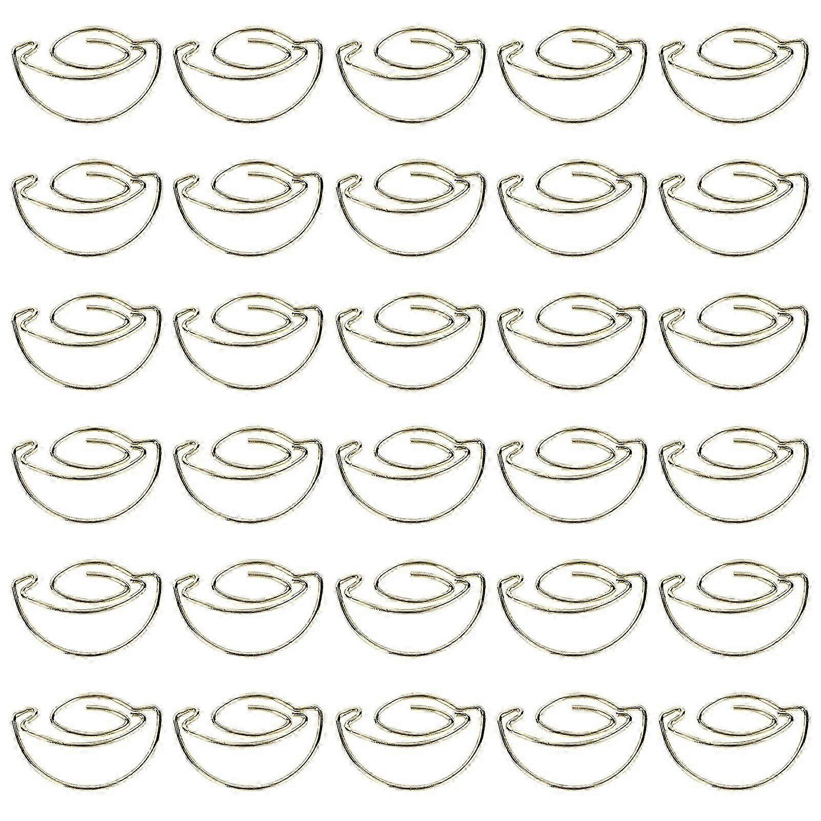 30PCS Paper Clip Mini Fun Unique Shape Pages Label Iron for Bookmark Plan Notebook