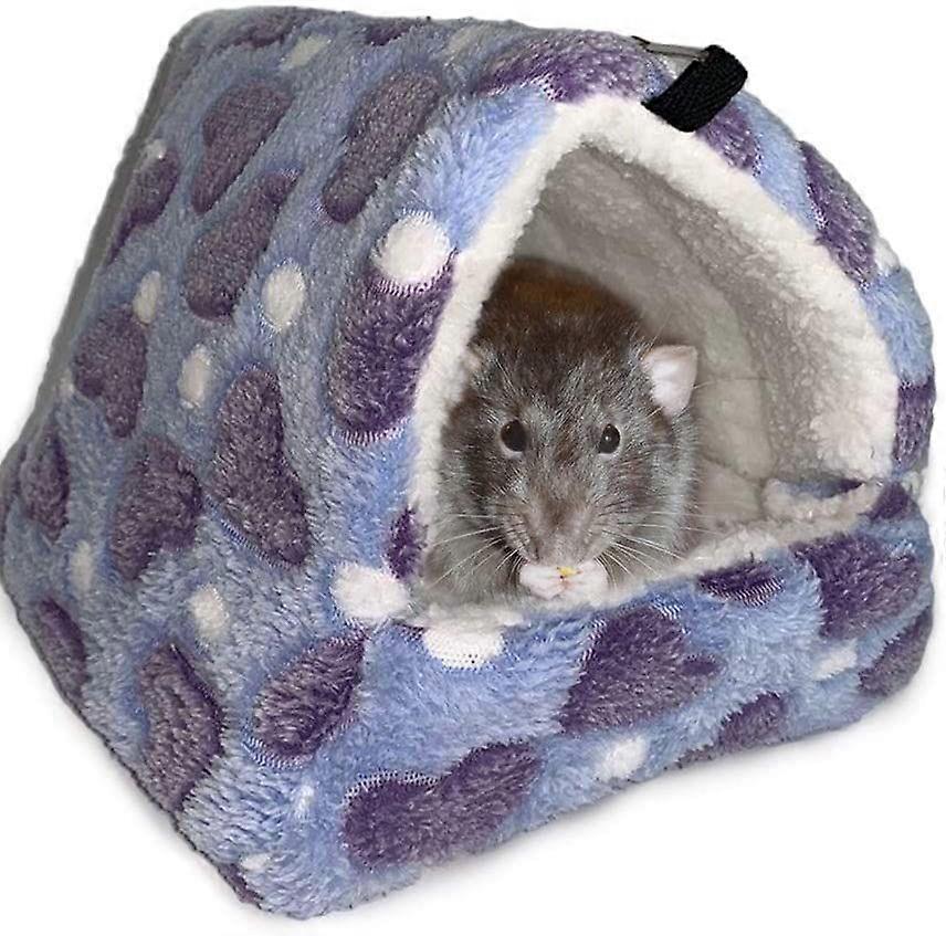 Heytea Winter Warm Hamster Bed Playing Soft Hamster Hammock Sleeping Cute Small Animals Nest Hanging Home Resting for Young Guinea Pig Degu Drawl Hedg