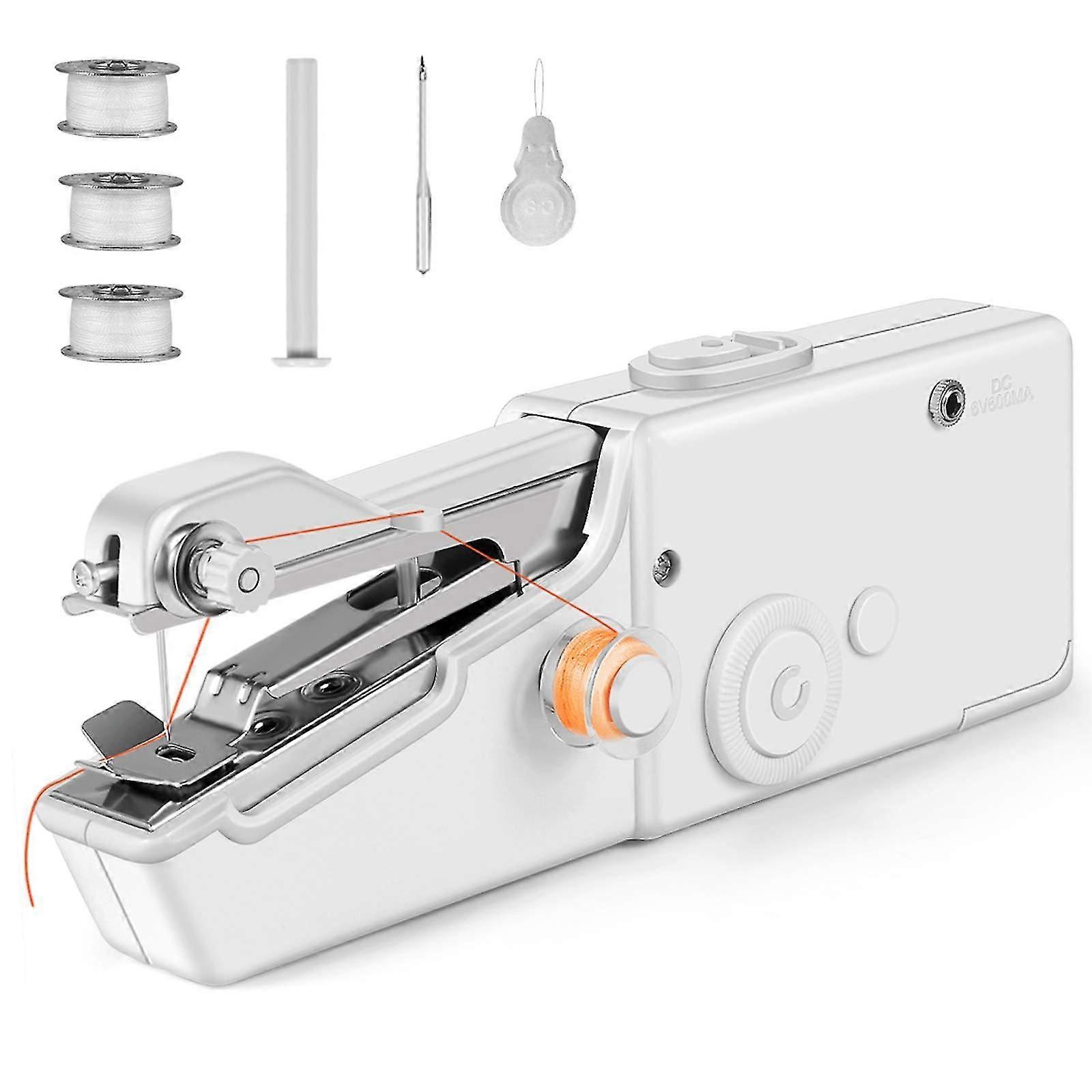 ポータブルミシン、ミニミシンプロフェッショナルコードレスミシンハンドヘルド電気家庭用ツール-クイックステッチツール