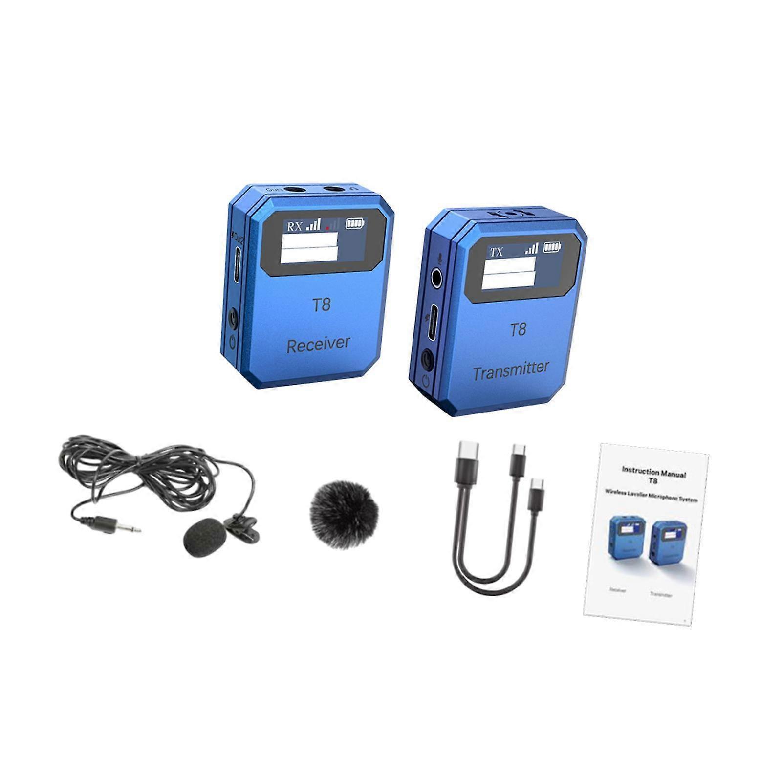 Wireless Collar Mic Set Collar Lapel Mic for Office Restaurant