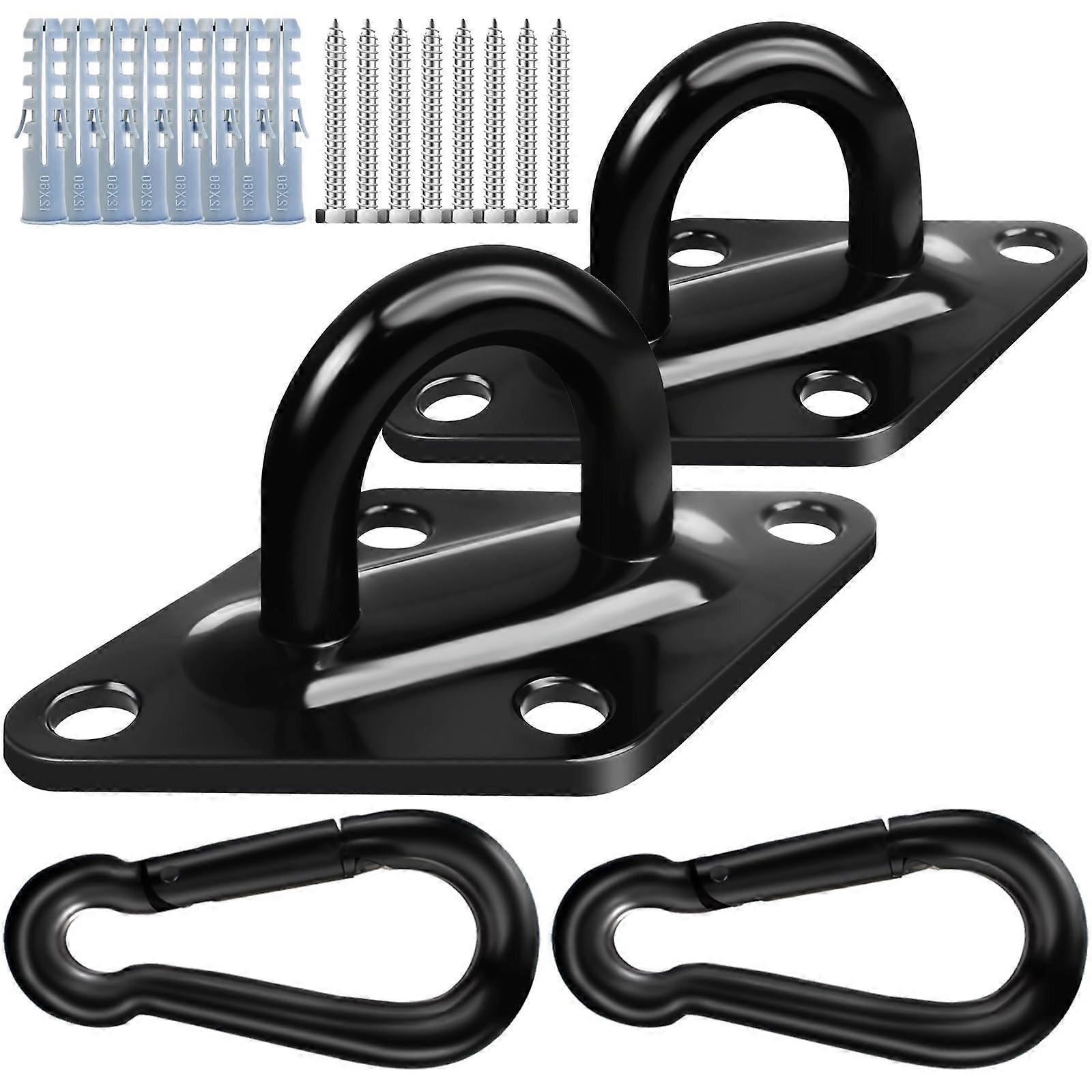 Swing Hanger 2204lbs Capacity, 304 Stainless Steel Ceiling Kit with M10 Hooks and Heavy-Duty Screws for Hammocks and Punching Bags