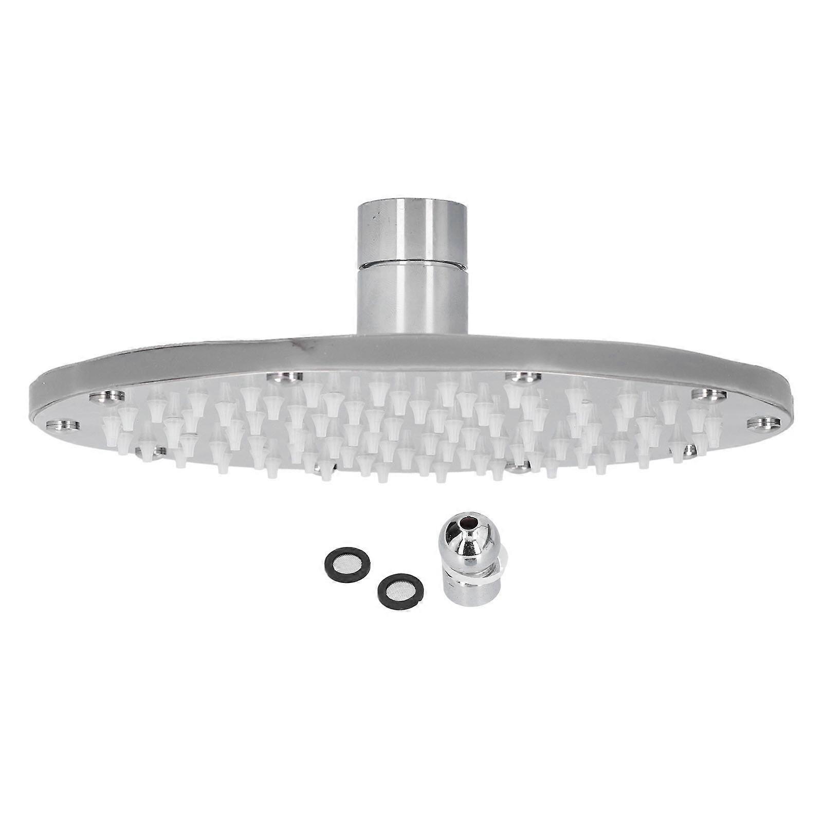 8-Inch Stainless Steel Automatic Changing Shower Head for Home, Modern Design, High-Pressure, Easy Install