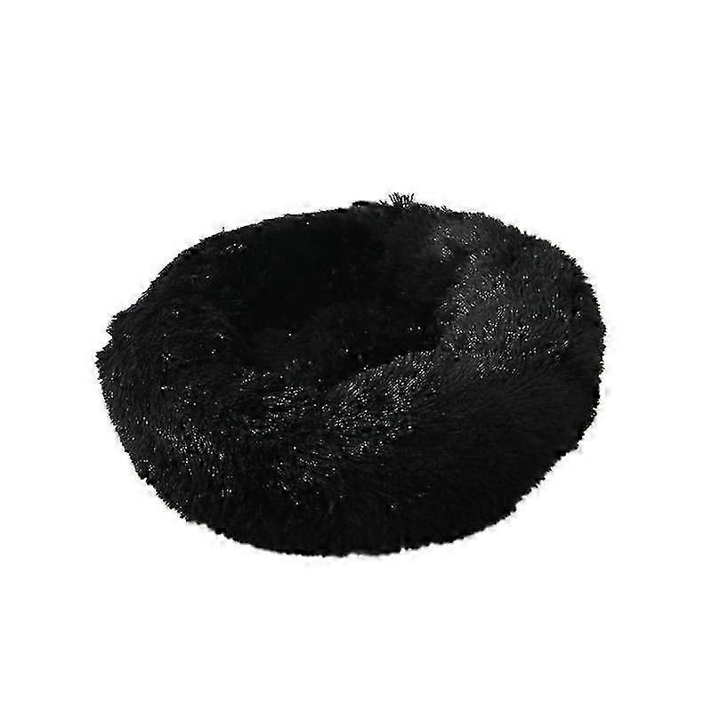 Yıkanabilir Sakinleştirici Rahat Donut Tarzı Peluş Pet Kedi Veya Köpek Yatağı