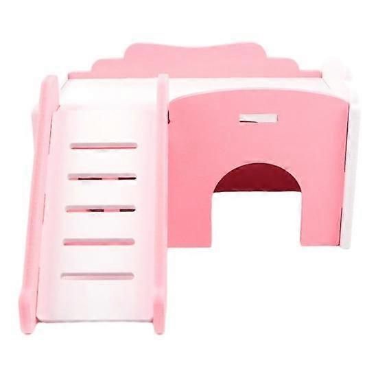 Hamster House Breathable Pet Nest with Slide Easy to Install Small Animal Activity Climb Toy Cage Accessory