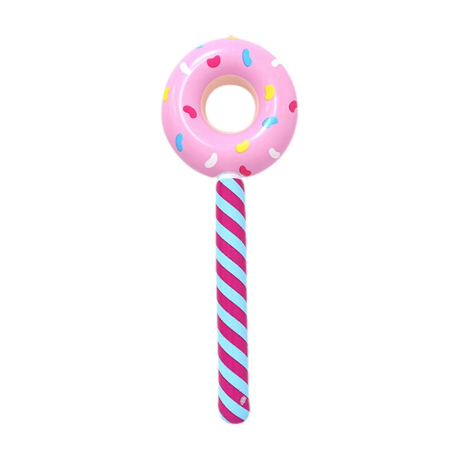 Inflatable Donut Stick Donut Shape Balloon Photo Props Creative Large Candy