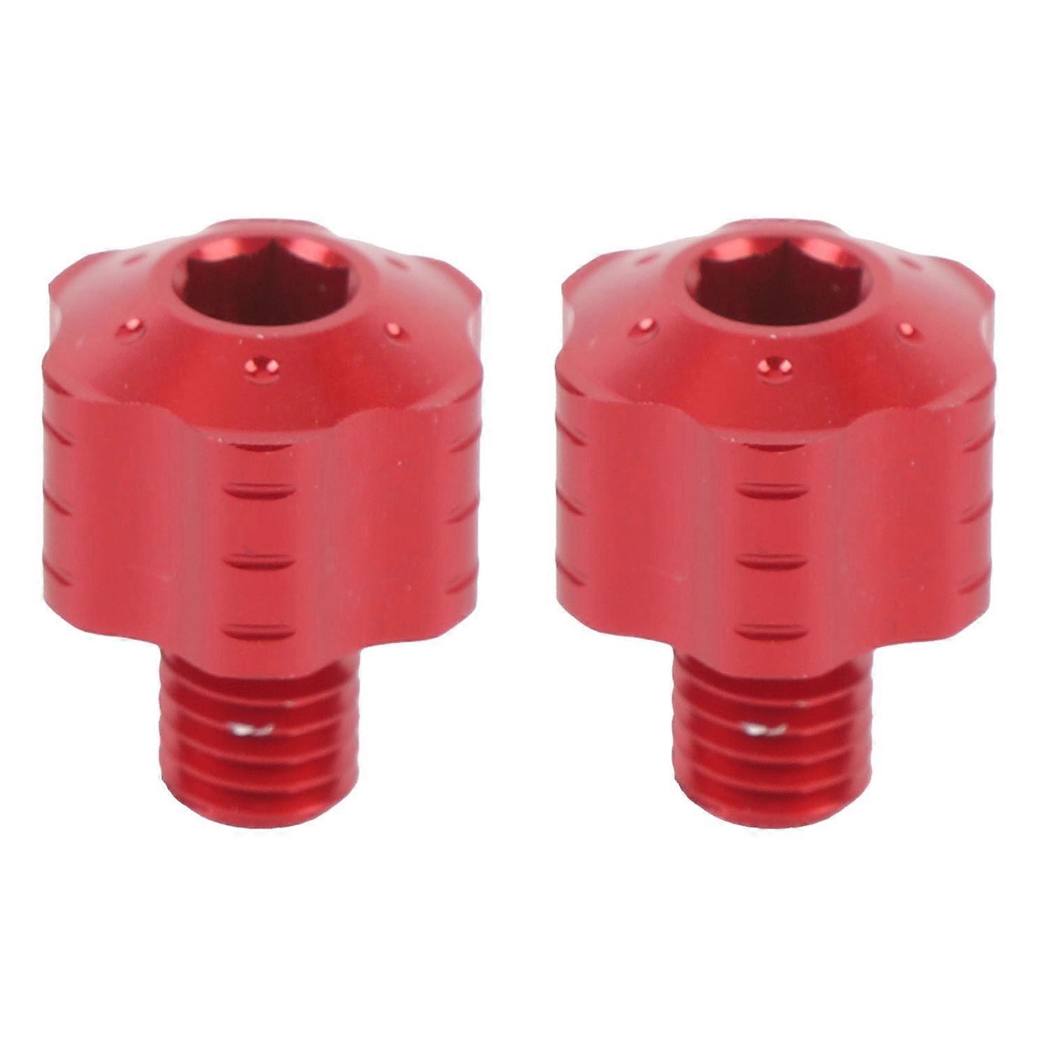 2pcs 8mm Motorcycle Mirror Hole Plugs Aluminium Alloy Anodizing Left Hand Threaded Rearview Mirror H