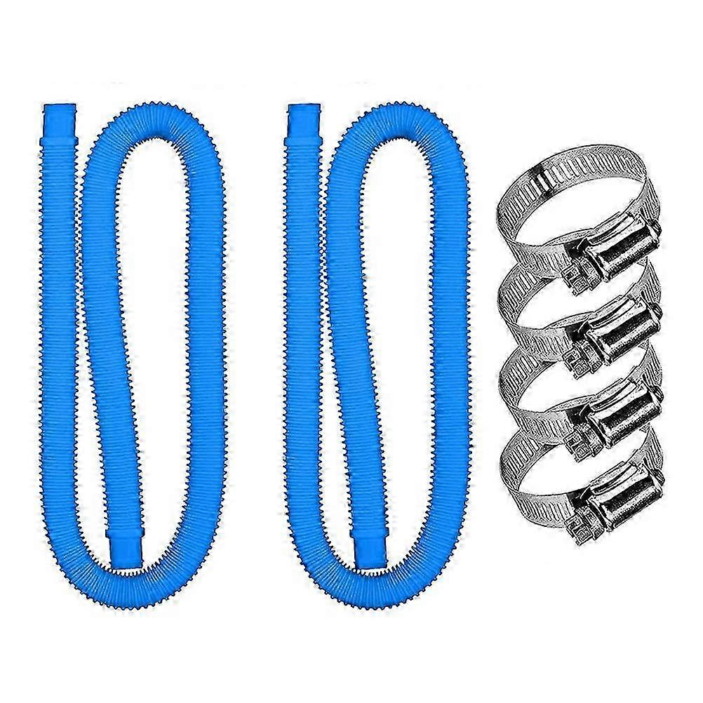 Swimming Pool Replacement Hose and Clamp Pool Filter Pump Replacement Hose Compatible for 300GPH 330GPH Pump