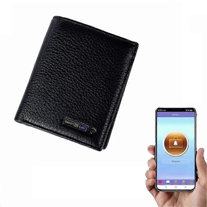 Vertical Wallet Smart Bluetooth Anti-Lost Anti-Theft Leather Bag